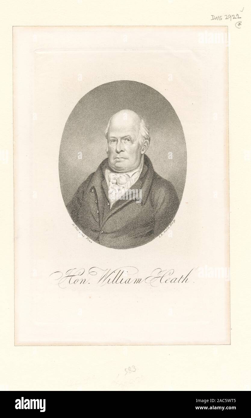 Hon William Heath Band zahlen hier beziehen sich auf das ursprüngliche Volume Nummern der Veröffentlichung, nicht von De Lossing" der Veröffentlichung. Druckgrafiker gehören Fenner, Sears & Co., H.B. Hall, Max Rosenthal und J.R. Smith. Titel von der Titelseite der extra-Band dargestellt. EM 5250 Gestochen von I.B. [d. h. J.B.] SmithHon. William Heath. Stockfoto