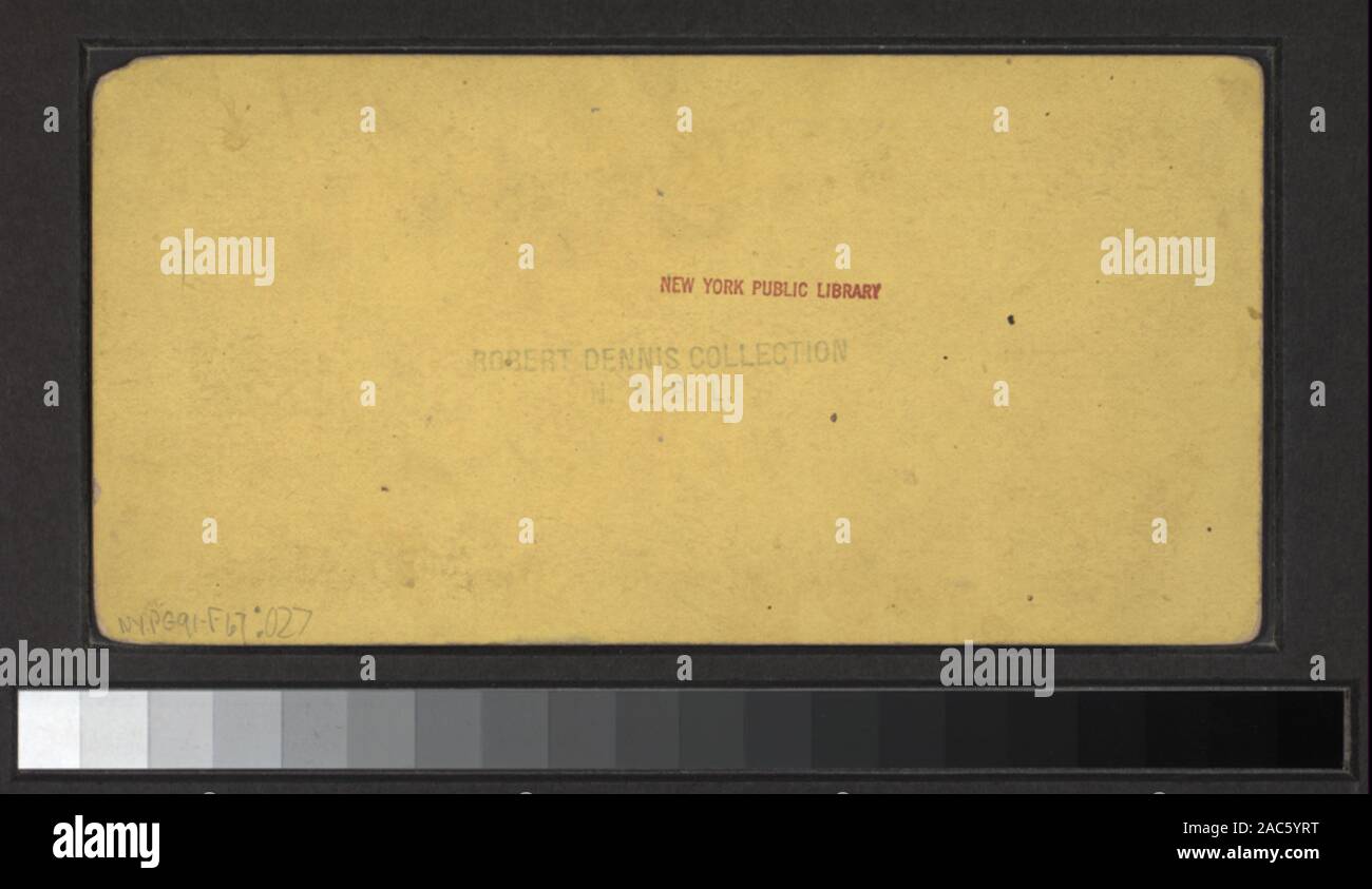 Horse Shoe Fall aus der Treppe, Niagara umfasst drei handkolorierte Ansichten. Robert Dennis Sammlung von stereoskopische Ansichten. Titel von Cataloger'. Blick auf die Niagara Fälle, einschließlich der Fälle, Hängebrücke, Inseln, Stromschnellen, Touristen, winter Szenen, Seiltänzer, Terrepin Turm und einem Tuscarora squaw und pappose, Ansichten in verschiedenen Serien veröffentlicht, ohne Namensnennung, Fotograf oder publisherHorse Schuh Fallen aus dem Treppenhaus, Niagara. Stockfoto