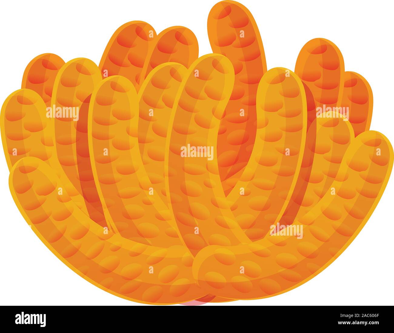 Orange Koralle Symbol. Cartoon von Orange coral Vektor Symbol für Web Design auf weißem Hintergrund Stock Vektor