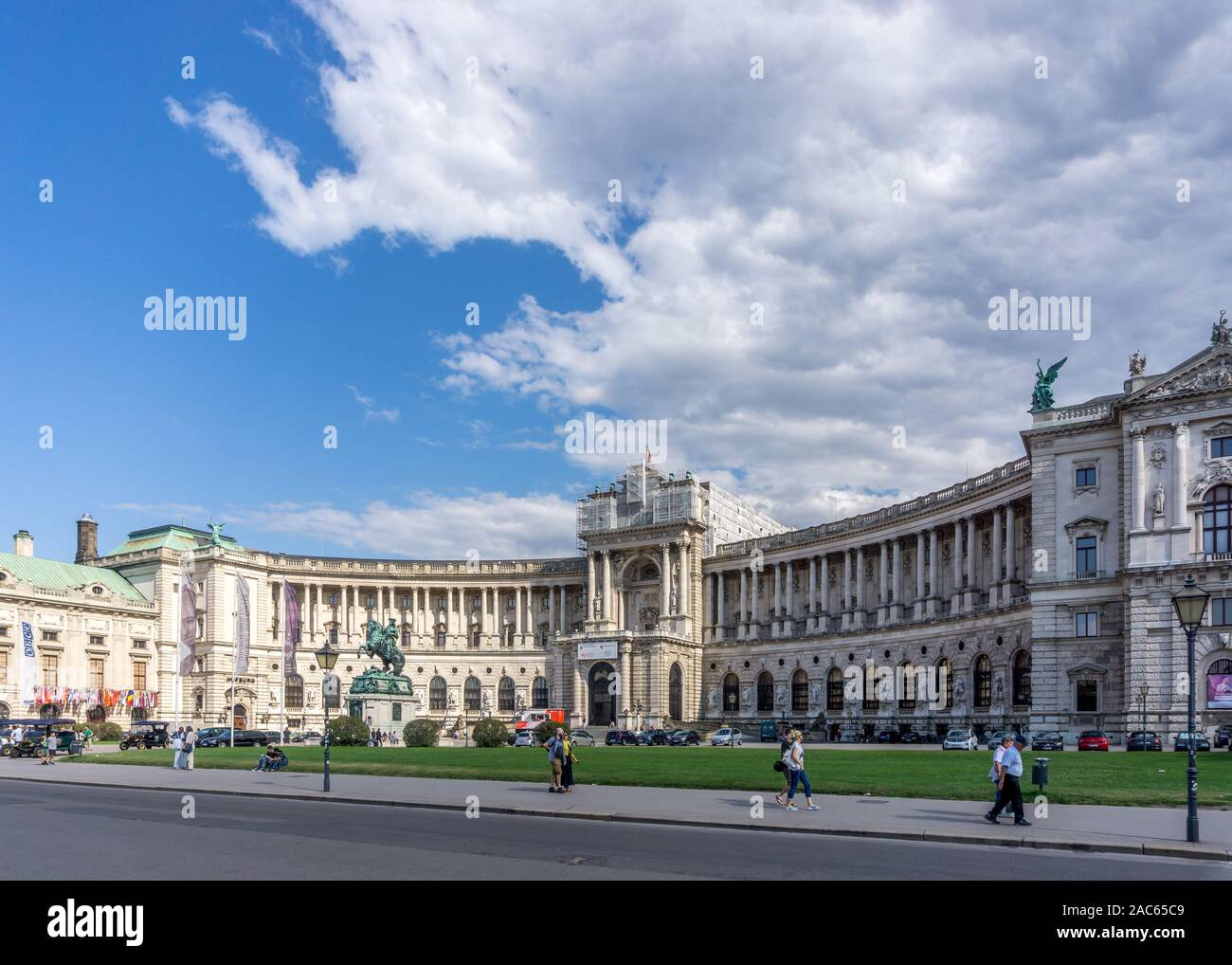 Hofburg, Heldenplatz, Wien (Wien), Österreich, Europa Stockfoto