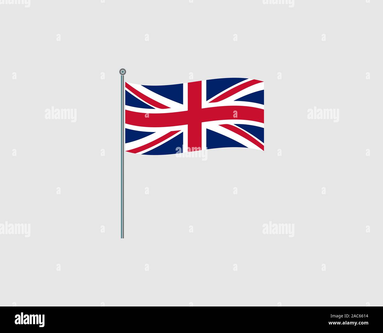 Großbritannien Flagge. Offizielle Flagge des Vereinigten Königreichs. Vector Illustration. Stock Vektor