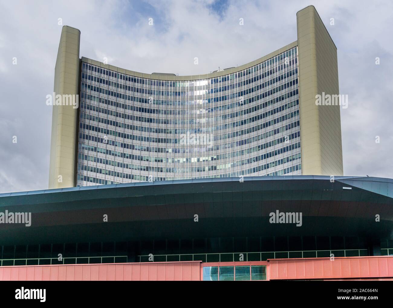 Vienna International Centre, Wagramer Straße, Wien, Österreich, Europa, Stockfoto