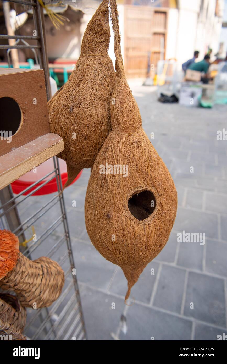 Hand Made Birds Nest Stockfoto