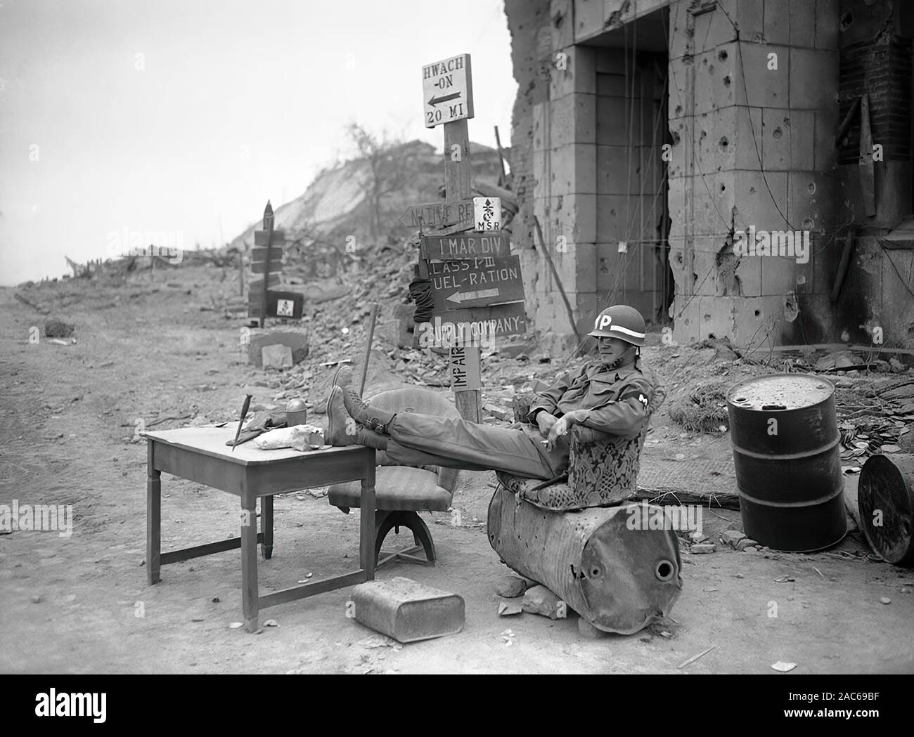 Der Koreakrieg in seltenen Foto, 1951-1953 Stockfoto