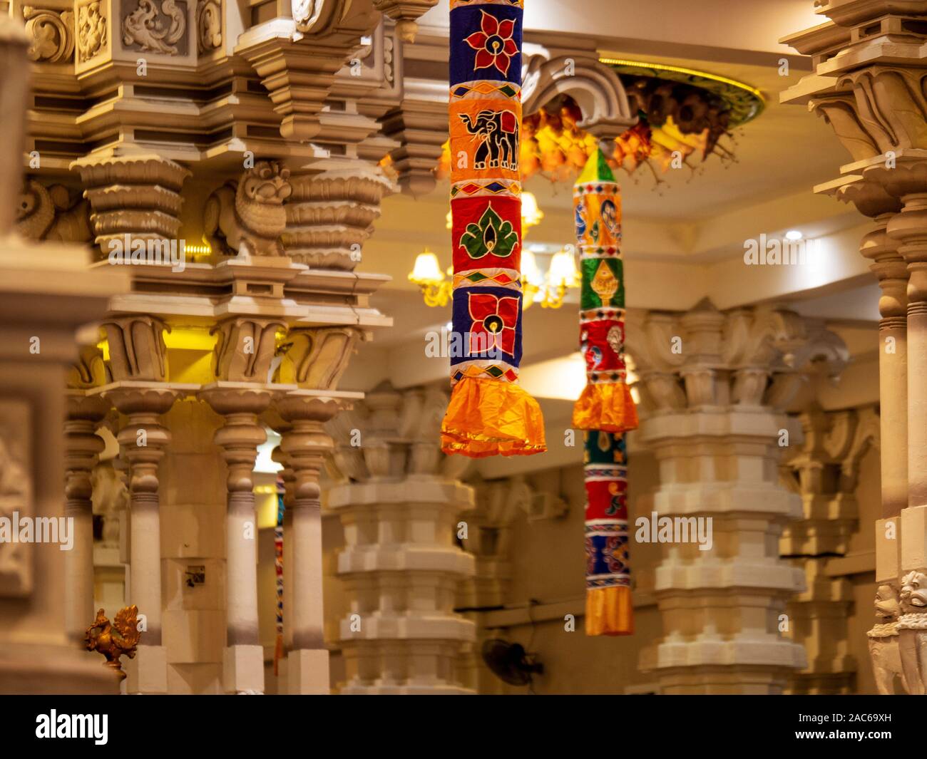 Malaysia, Arulmigu Balathandayuthapani-Oct. 2019: Spritual Zeichen Tempel Stockfoto