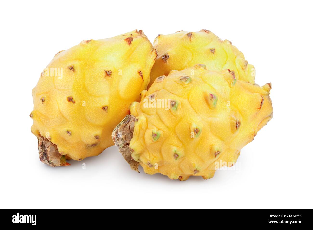 Reif Dragon Obst, pitaya oder Pitahaya Gelb auf weißem Hintergrund, Obst  gesund Konzept Stockfotografie - Alamy