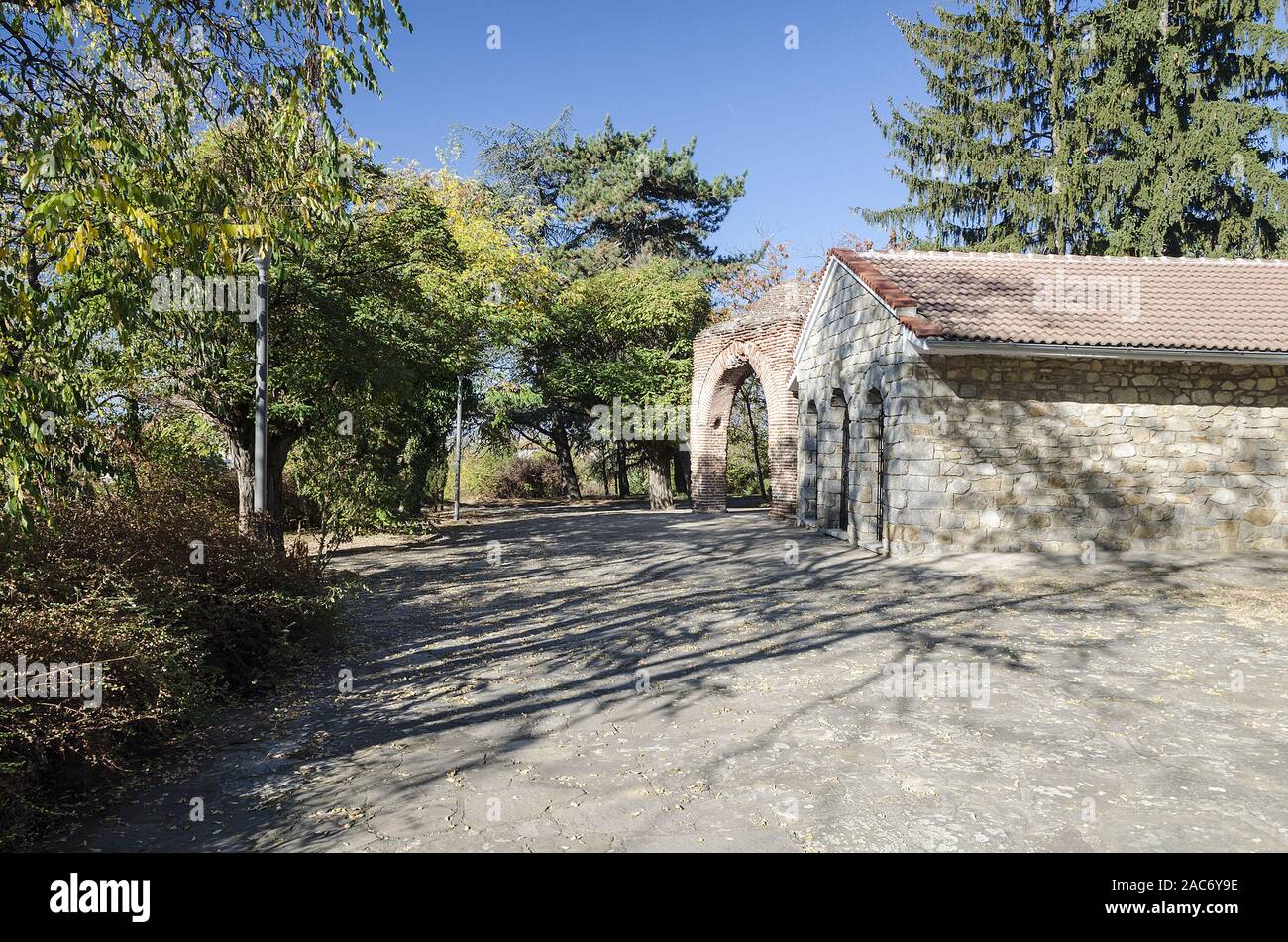 Der Tourismus in Bulgaria-Thracian Grabmal von Kasanlak Stockfoto