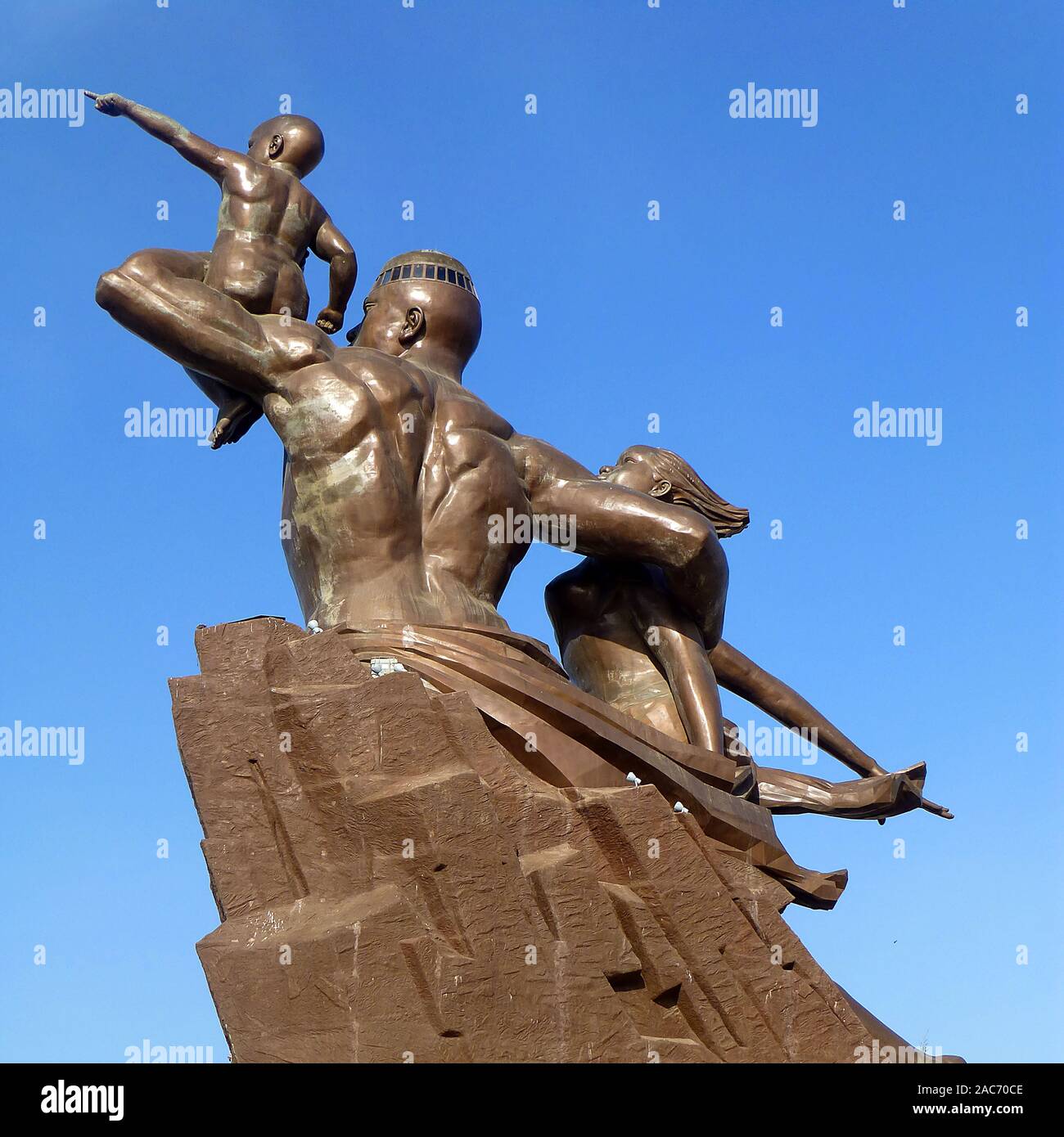 Monument de la Renaissance africaine/Abdoulaye Wade, Dakar, Senegal Stockfoto