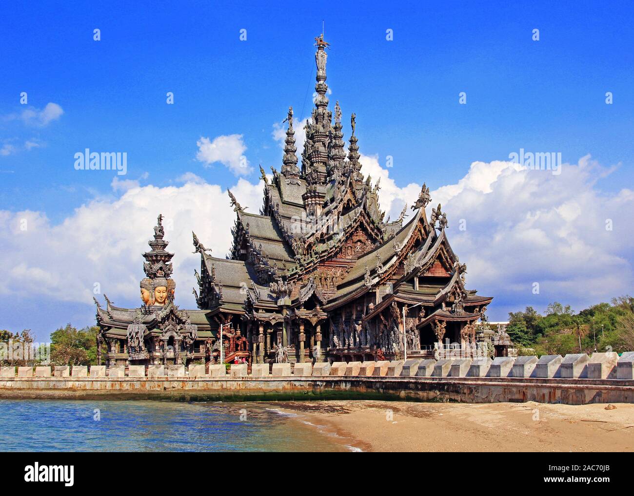 Der Tempel, Heiligtum der Wahrheit, Pattaya, Thailand Stockfoto