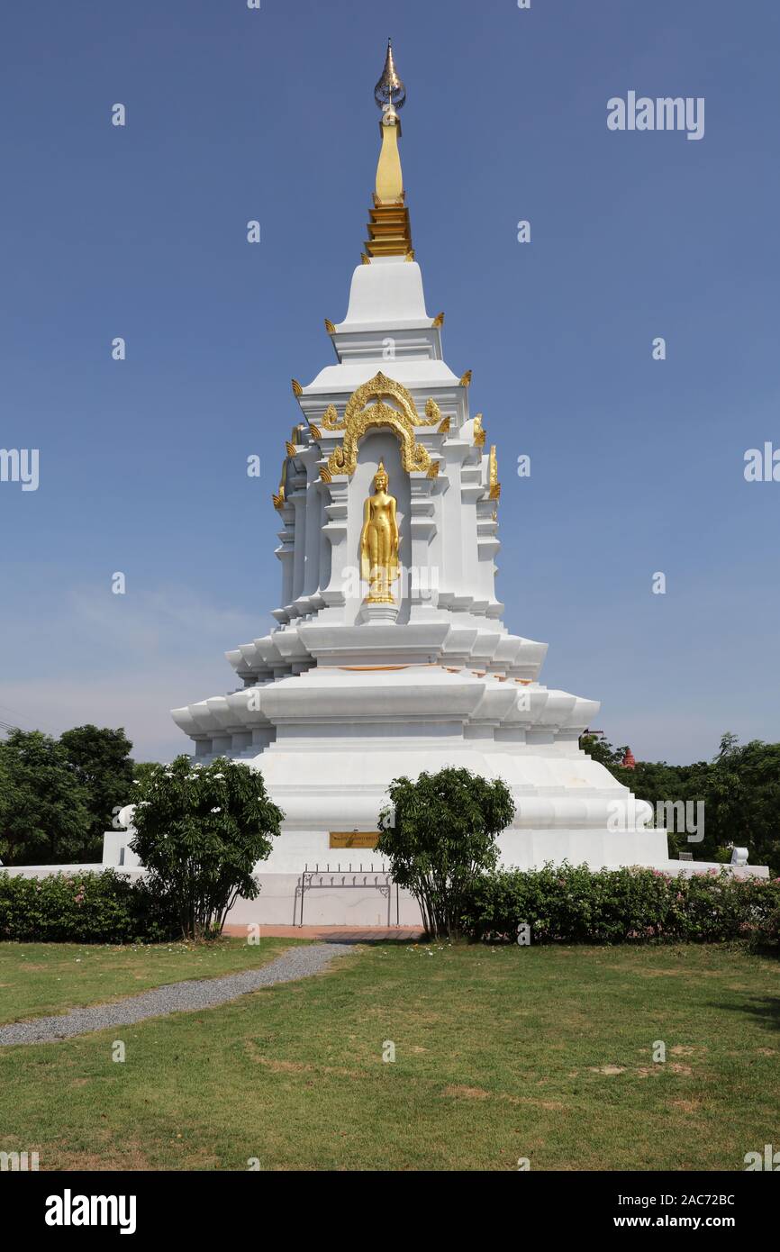 Stupa Phra That Bang Phuan, Original in Nong Khai, Thailand Stockfoto