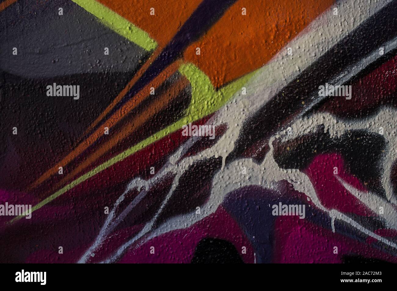 Detail der Graffiti malen Stockfoto