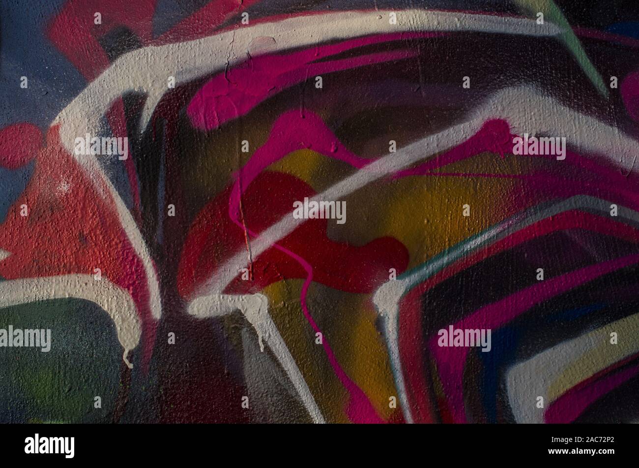 Detail der Graffiti malen Stockfoto