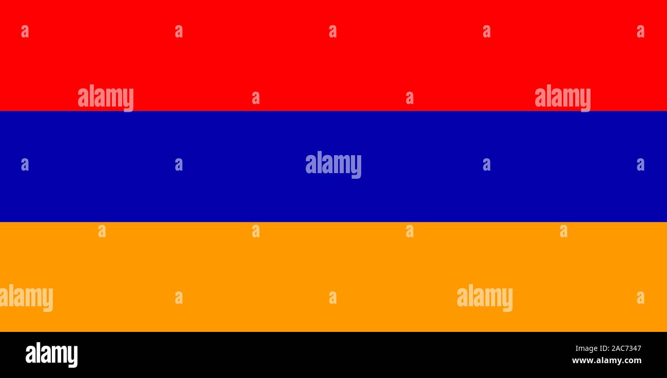 Nationalfahne, Flagge von Armenien Stockfoto