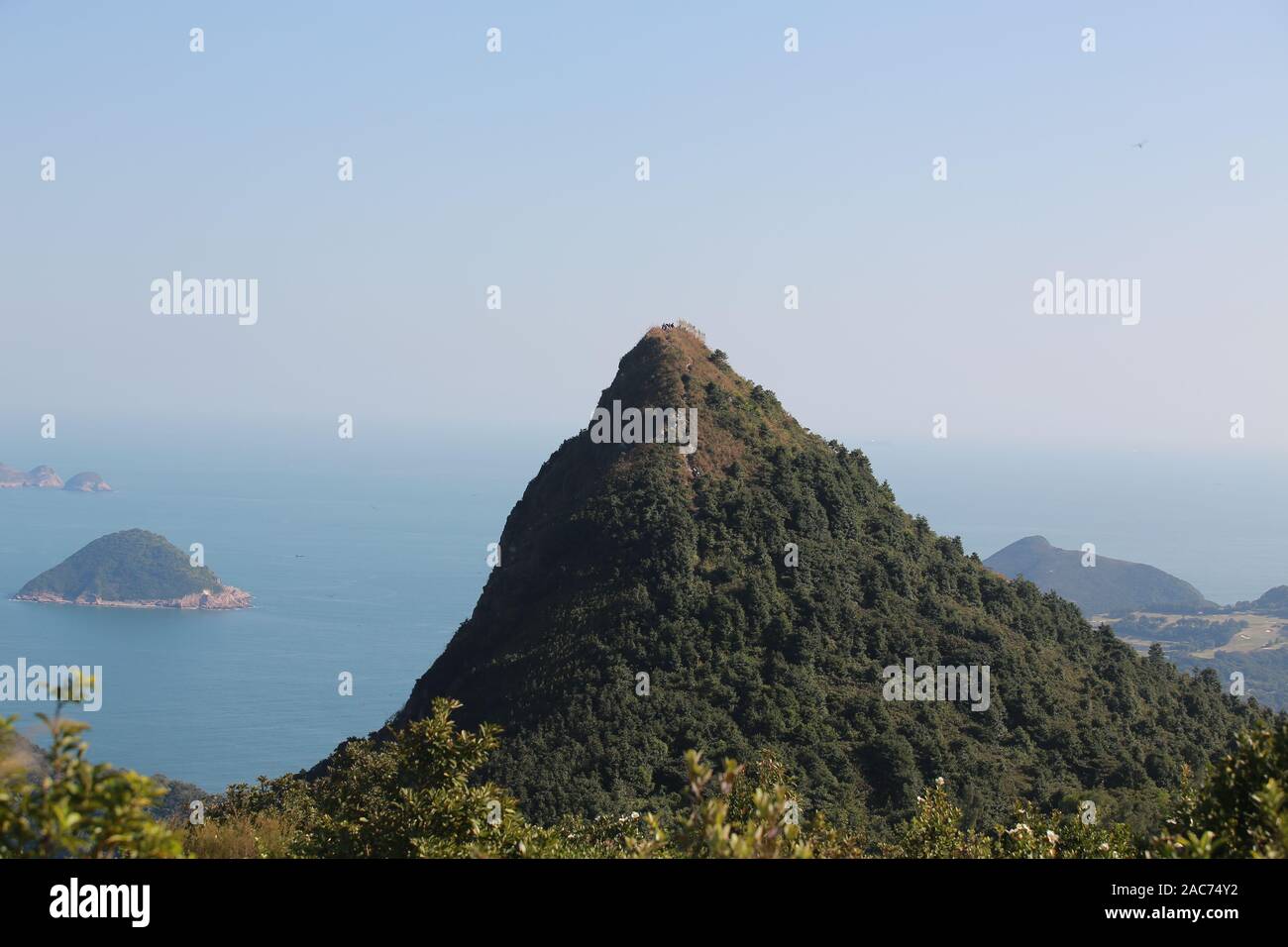 Hohe Junk-Peak, cler Water Bay Country Park in Hongkong Stockfoto