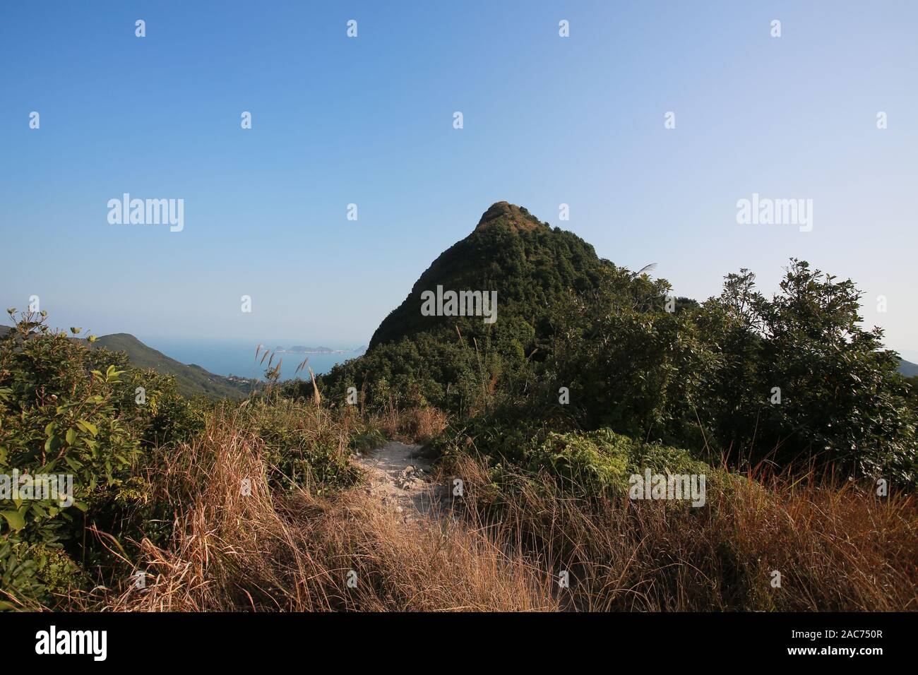 Hohe Junk-Peak, cler Water Bay Country Park in Hongkong Stockfoto