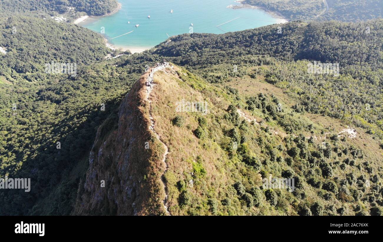 Hohe Junk-Peak, cler Water Bay Country Park in Hongkong Stockfoto