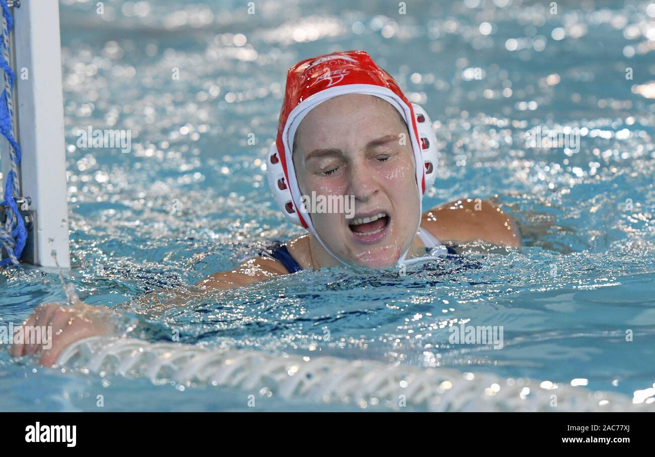 Catania, Italien. 1. Dez, 2019. Täuschung giulia gorleroduring Ekipe Orizzonte vs BVSC Zuglo, Wasserball EuroLeague Frauen Meisterschaft in Catania, Italien, 01. Dezember 2019 - LPS/Maria Angela Cinardo Credit: Maria Angela Cinardo/LPS/ZUMA Draht/Alamy leben Nachrichten Stockfoto