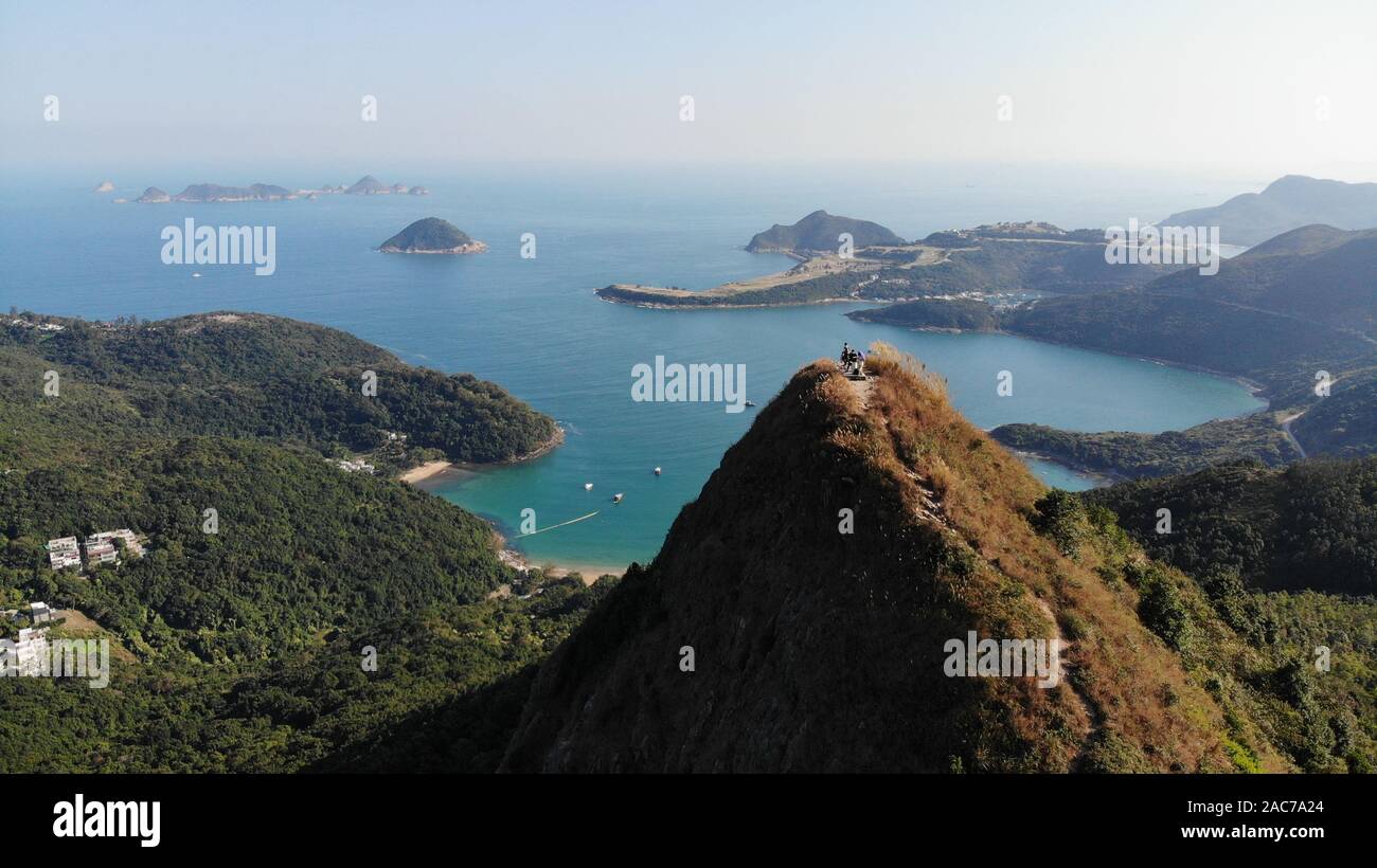 Hohe Junk-Peak, cler Water Bay Country Park in Hongkong Stockfoto