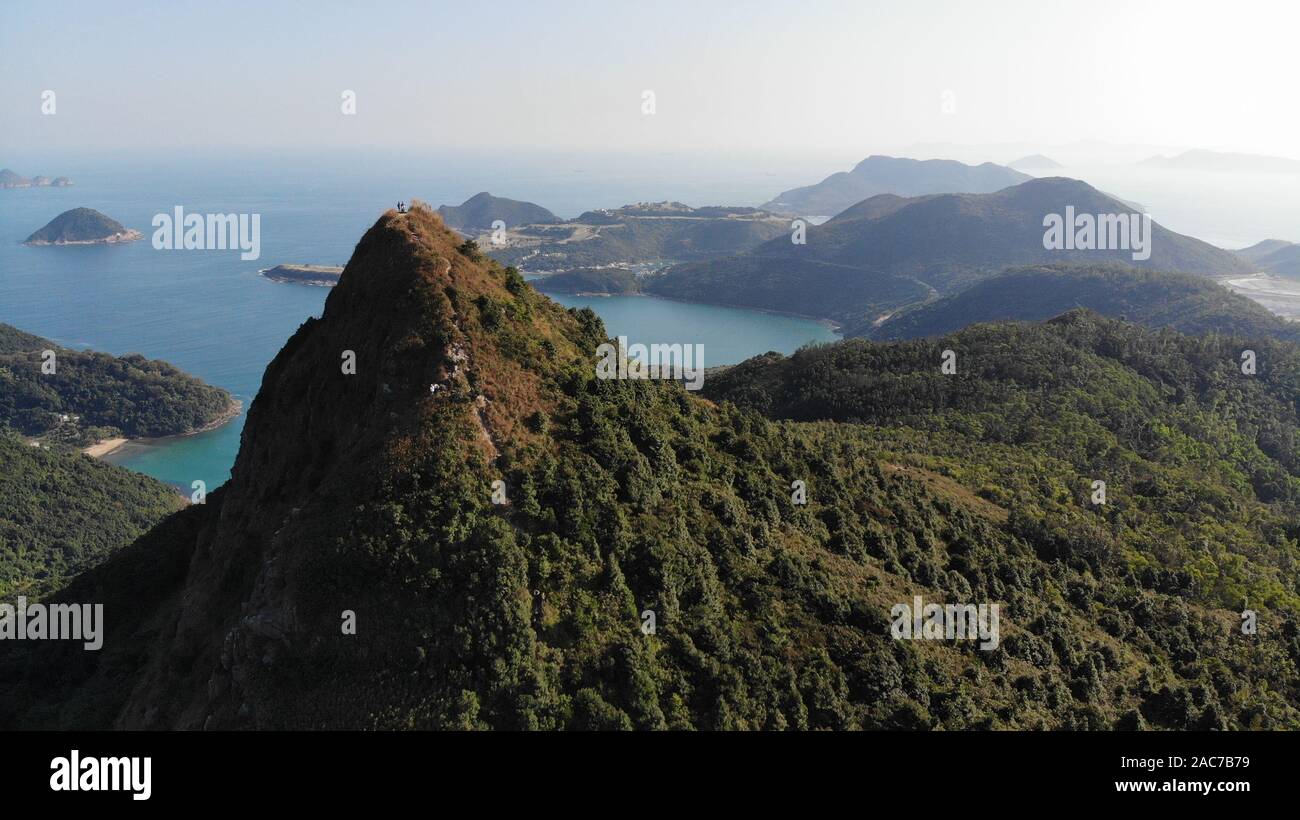 Hohe Junk-Peak, cler Water Bay Country Park in Hongkong Stockfoto