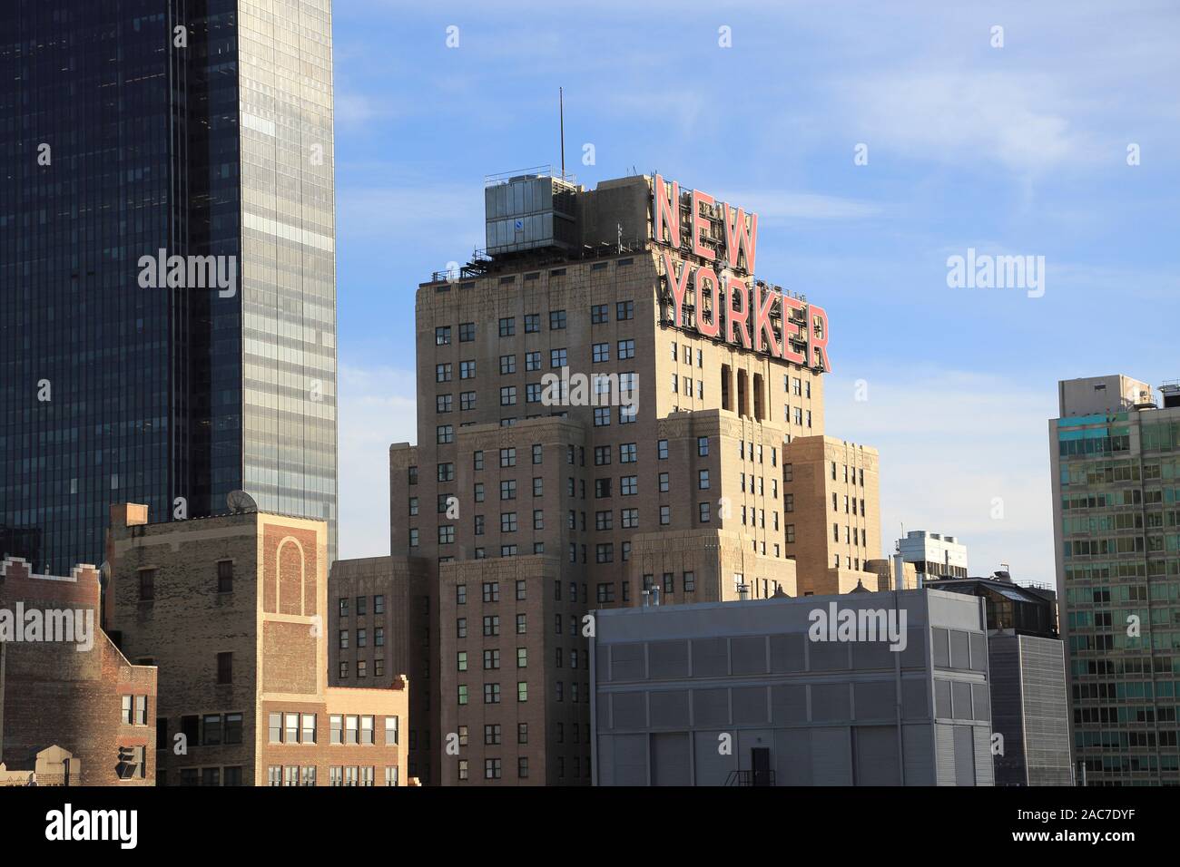 Wyndham New Yorker Hotel, Historisches Art déco-Gebäude, Manhattan, New York City, USA Stockfoto