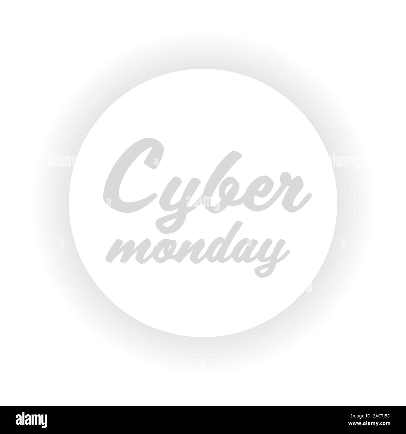 Cyber Monday Aufkleber groß Verkauf Werbung Angebot Konzept Urlaub online shopping rabatt Abzeichen Vector Illustration Stock Vektor