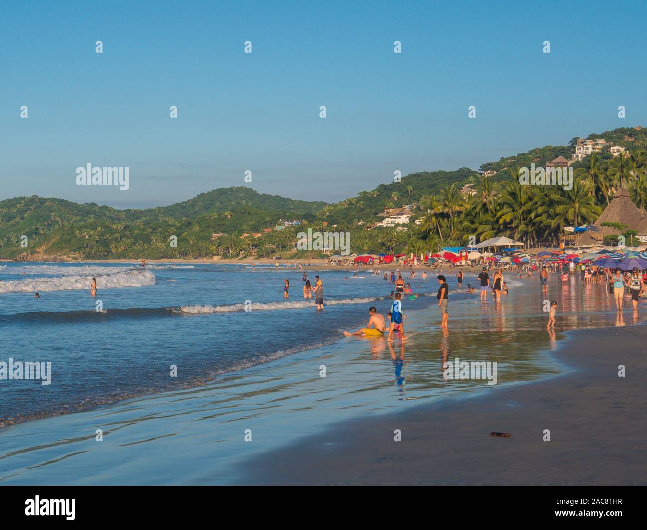 Strand, Sayulita, Riviera Nayarit Nayarit, Mexiko Stockfoto