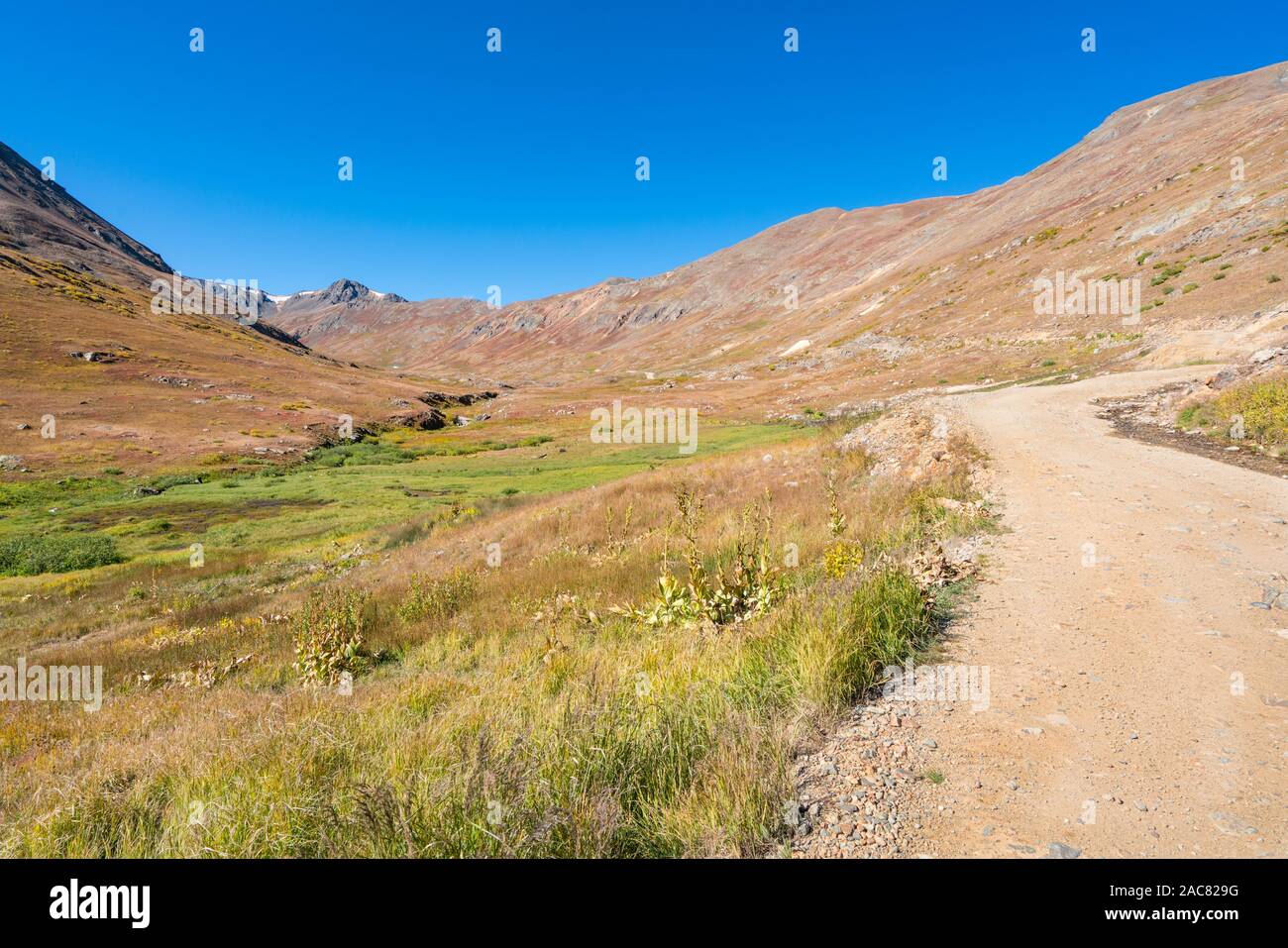 Alpine Loop Trail durch den San Juan Mountains in Colorado Stockfoto