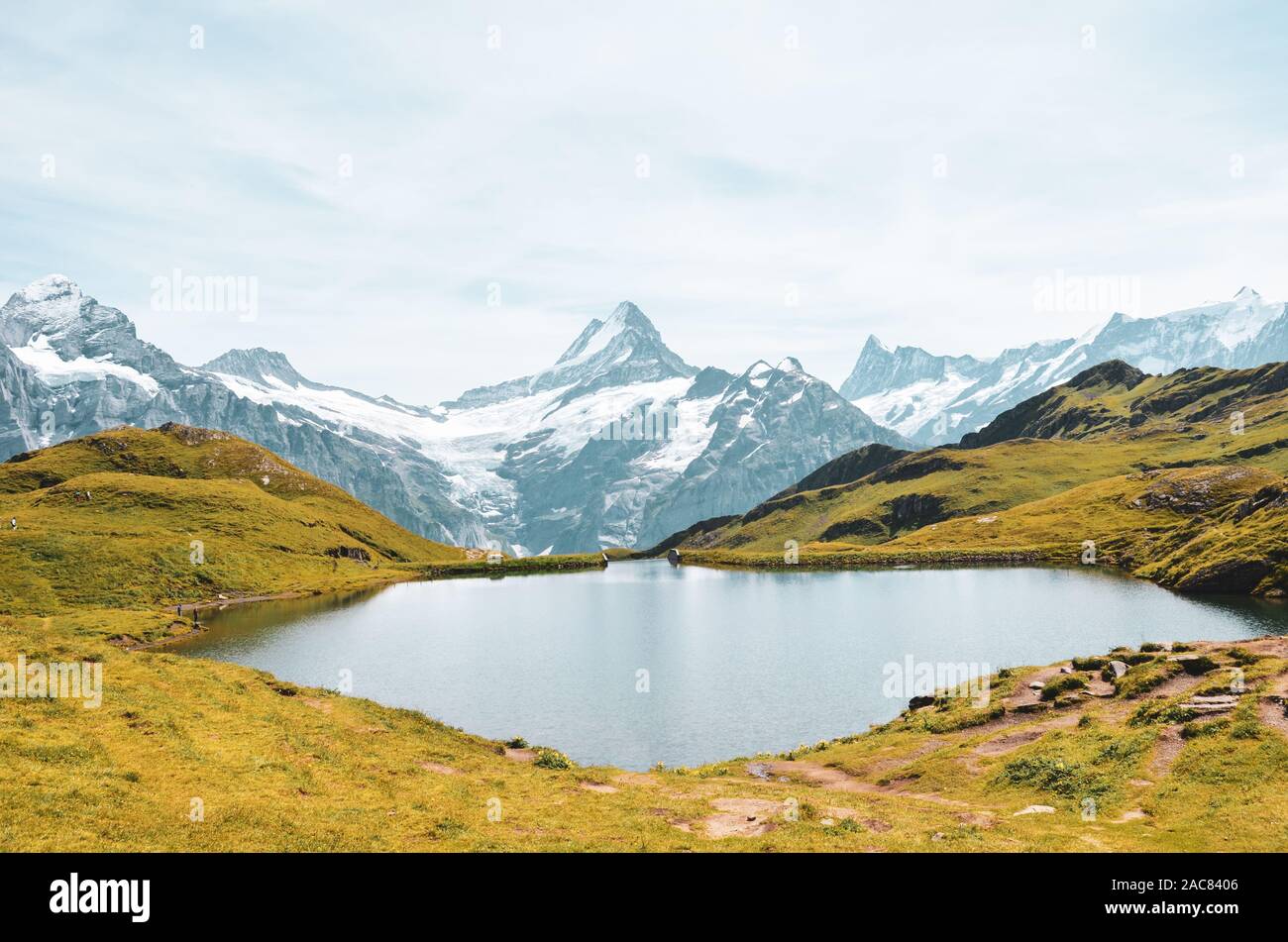 Eiger Monch Jungfrau Peaks Swiss Stockfotos und -bilder Kaufen - Alamy