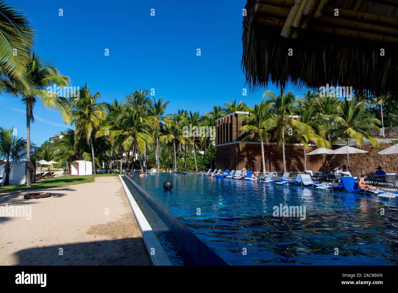 La Patrona Beach Club, San Pancho, San Francisco, Riviera Nayarit Nayarit, Mexiko Stockfoto