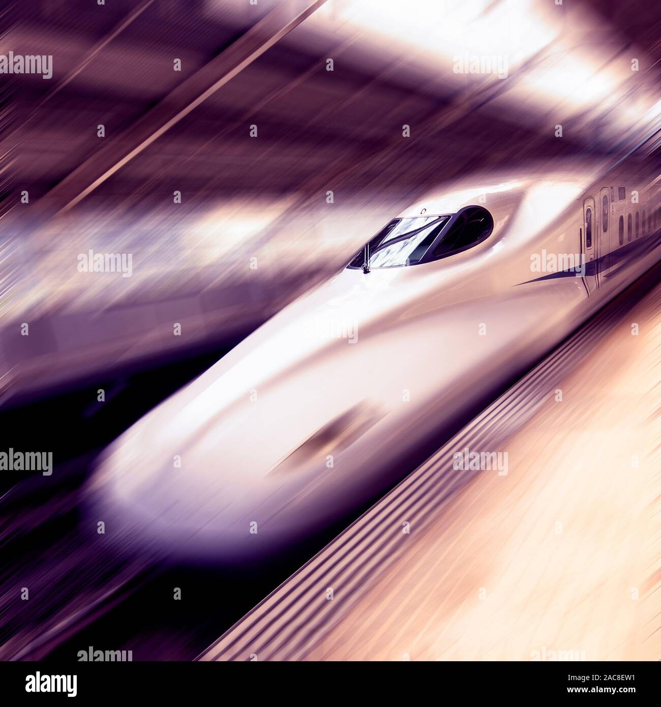 Shinkansen Hochgeschwindigkeitszug Japan Stockfoto