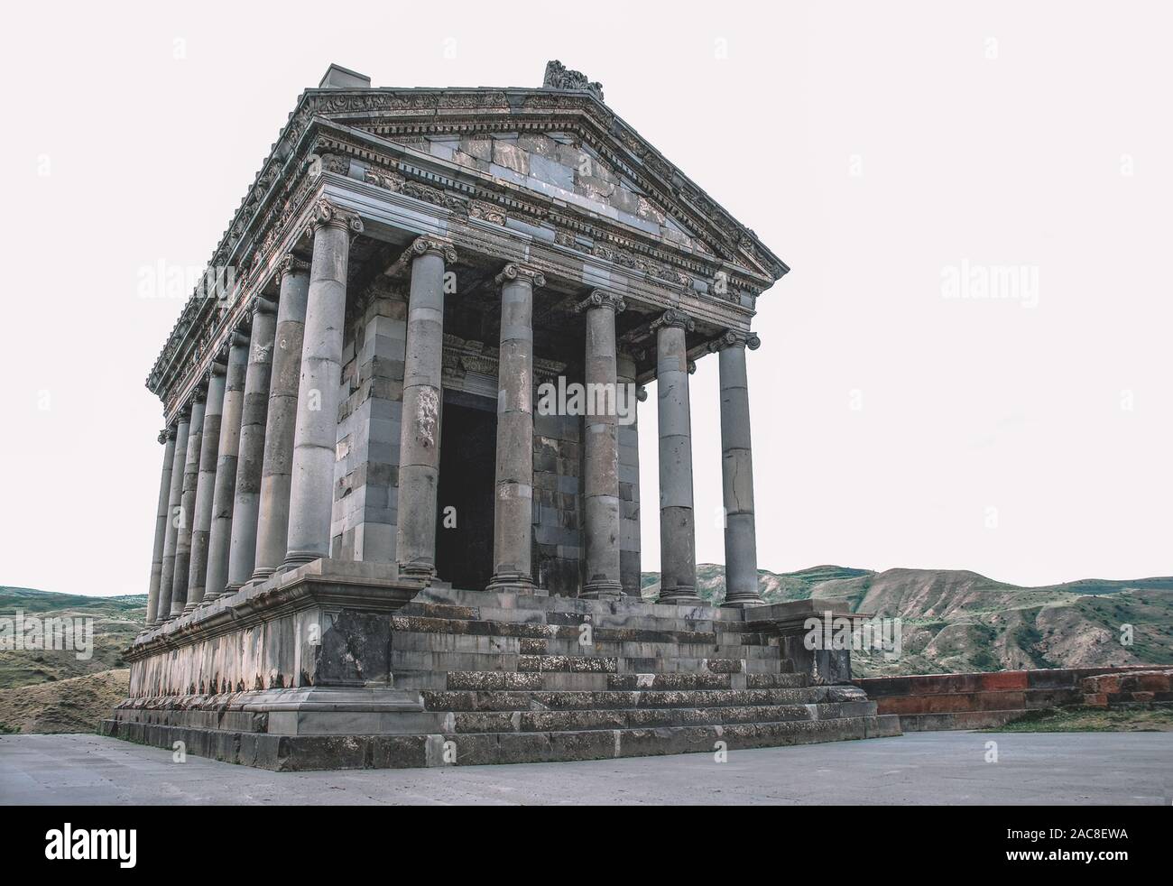 Der Tempel von Garni ist der einzige ständige griechisch-römischen in Armenien colonnaded Gebäude. Im ersten Jahrhundert nach Christus erbaut ist das Symbol des christlichen Armeniens. Stockfoto