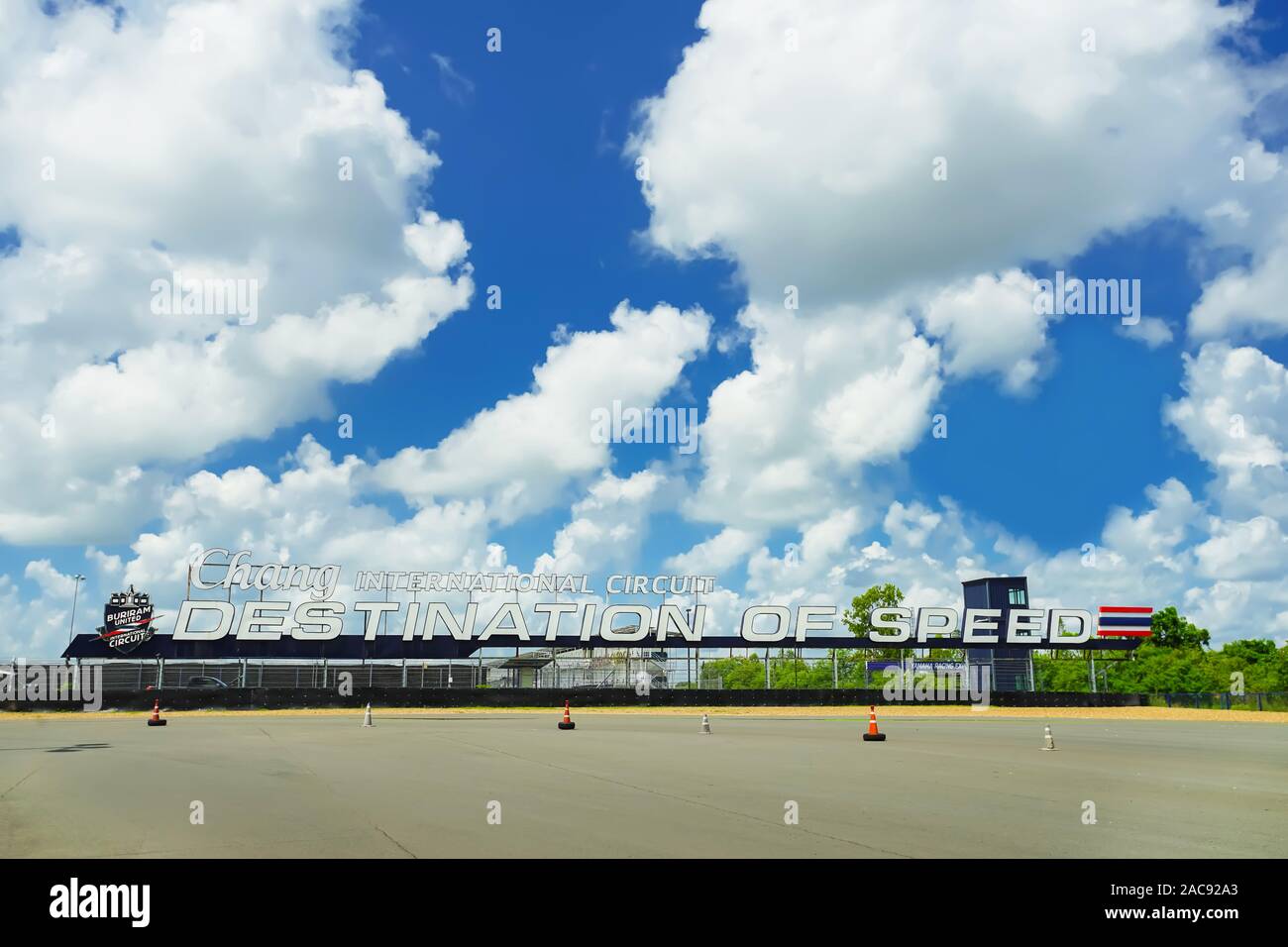 Buriram, Thailand - 11. Oktober 2019: Chang International Circuit in der Provinz Buriram Thailand. Stockfoto