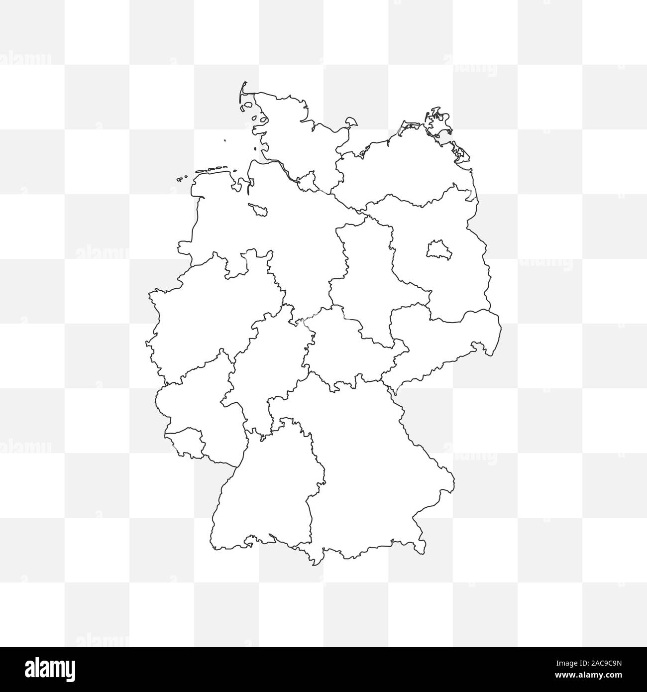 Deutschland Karte auf transparentem Hintergrund. Vector Illustration Alamy
