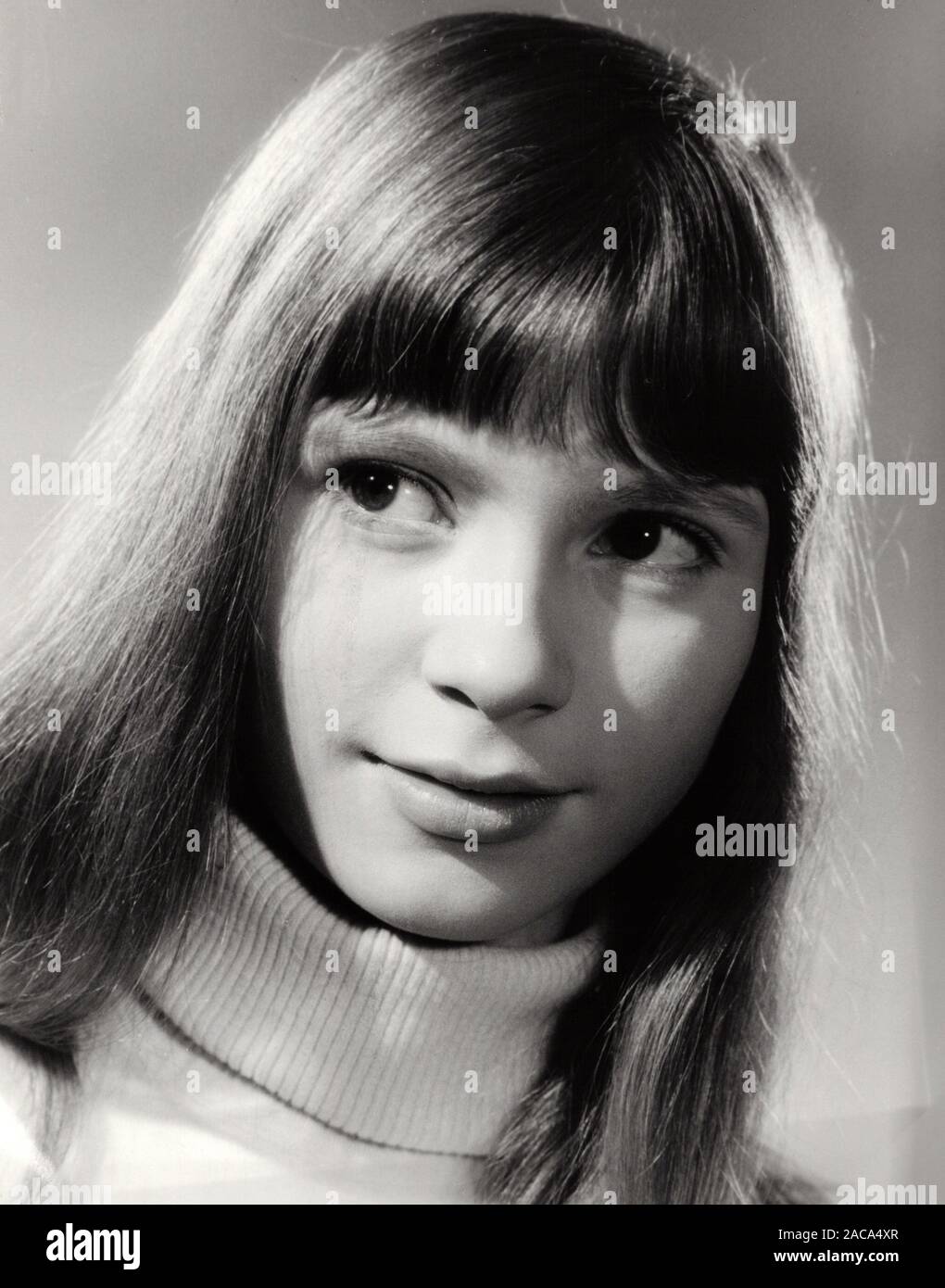 Susanne Uhlen, deutsche Plant als Teenager, Deutschland späte 1960er Jahre. Deutsche Schauspielerin Susanne Uhlen als Teenager, Deutschland Ende der 1960er Jahre. Stockfoto