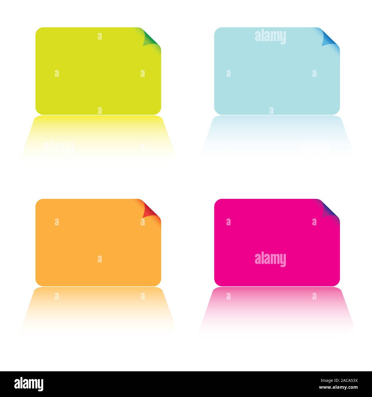 Business Card Collection Stockfoto