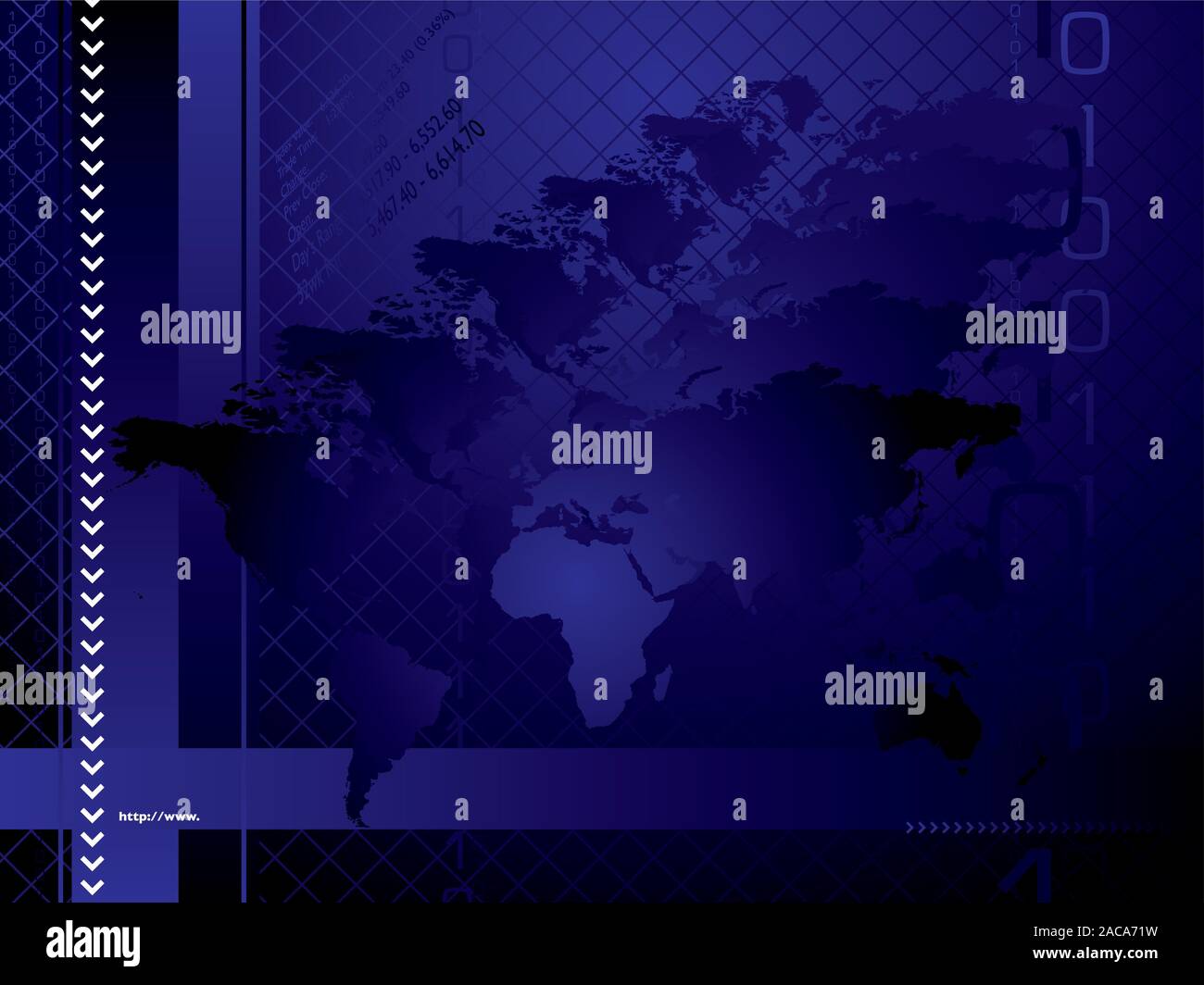 Globale Hintergrund blau Stockfoto