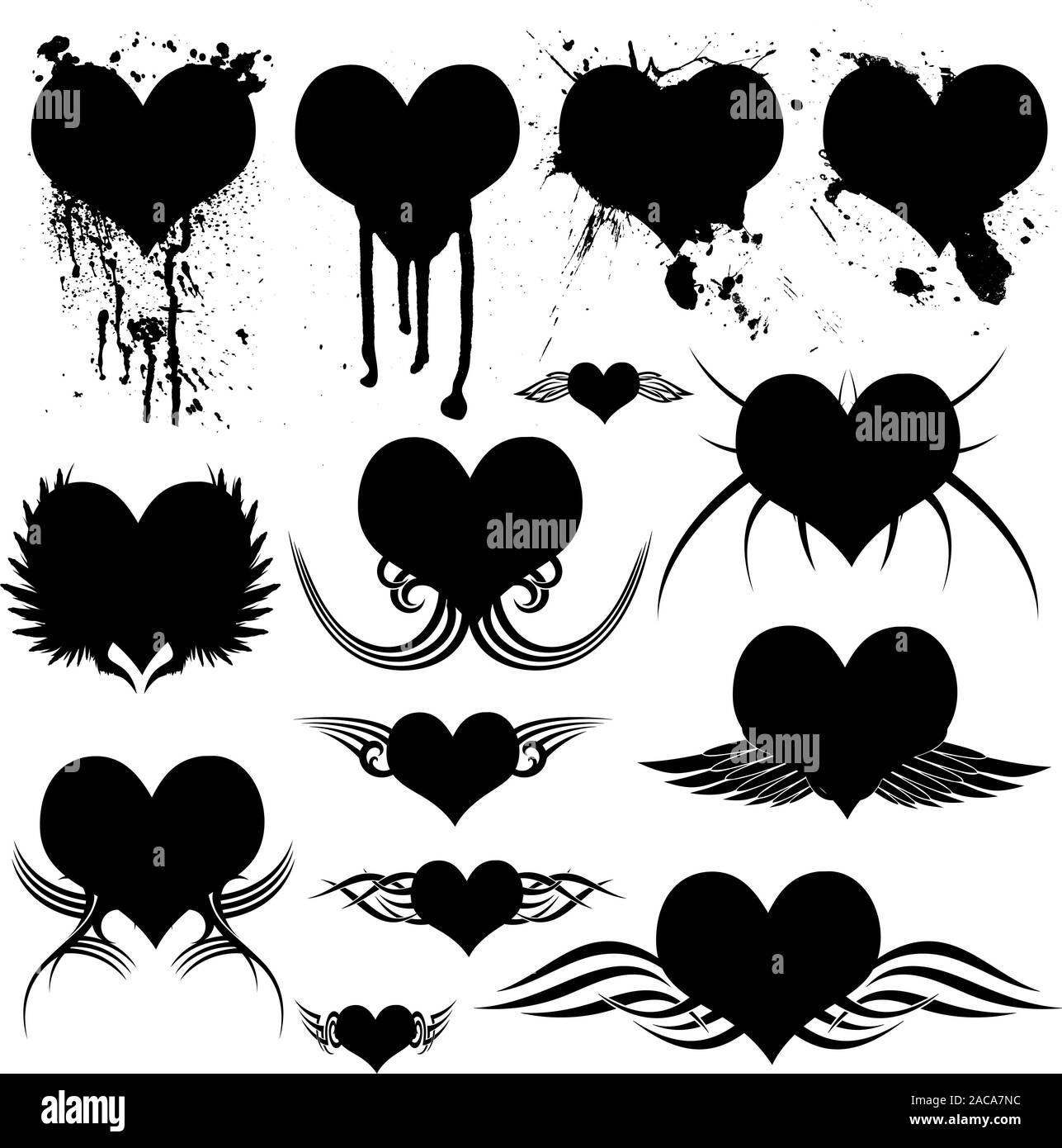 Gothic Heart Tattoo Stockfotos Und Bilder Kaufen Alamy