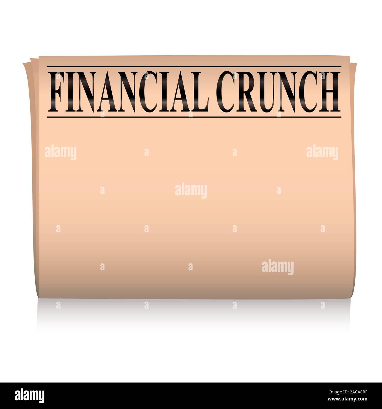 Zeitung rosa finanzielle Stockfoto