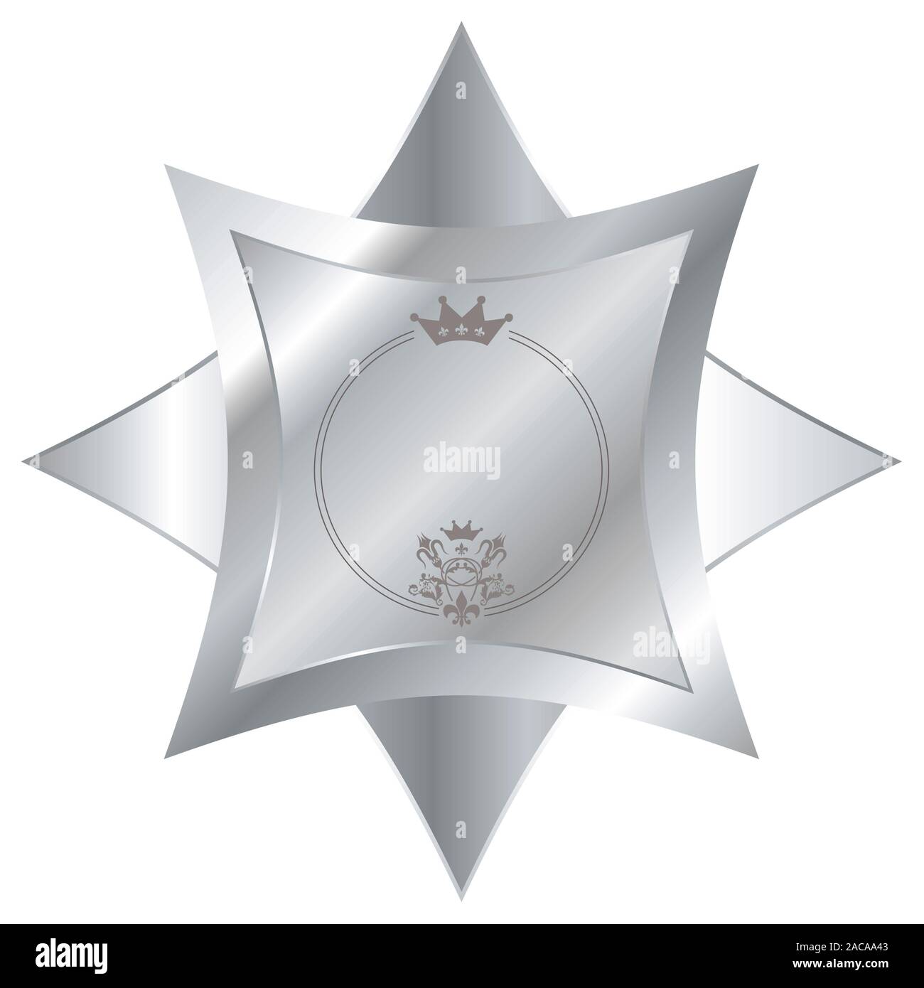 Silver star Stockfoto