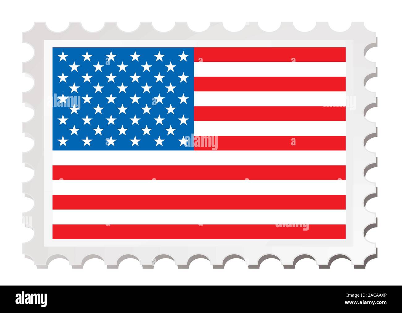 Us flag Karte Stockfoto