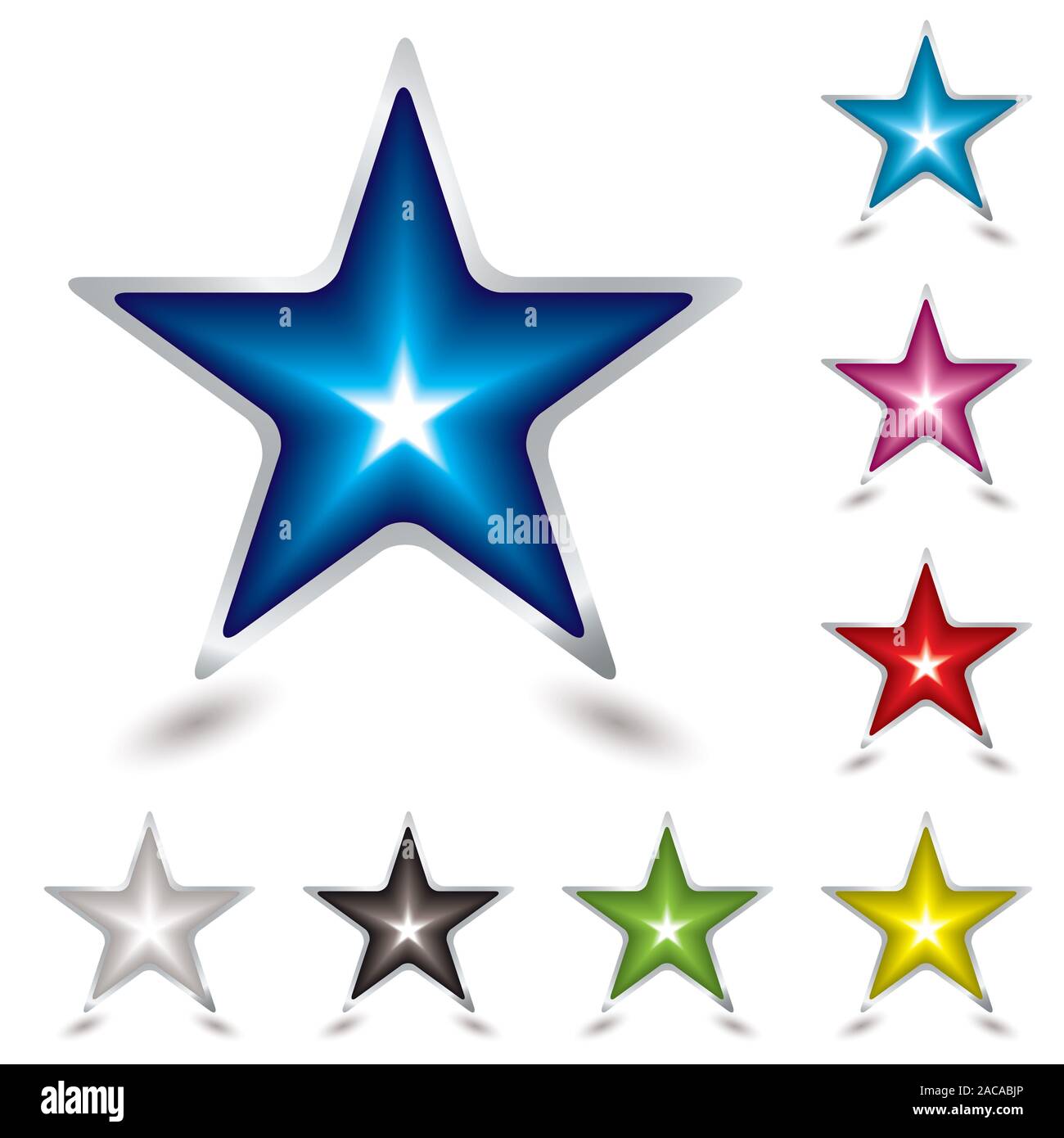 Star gels Schatten Stockfoto