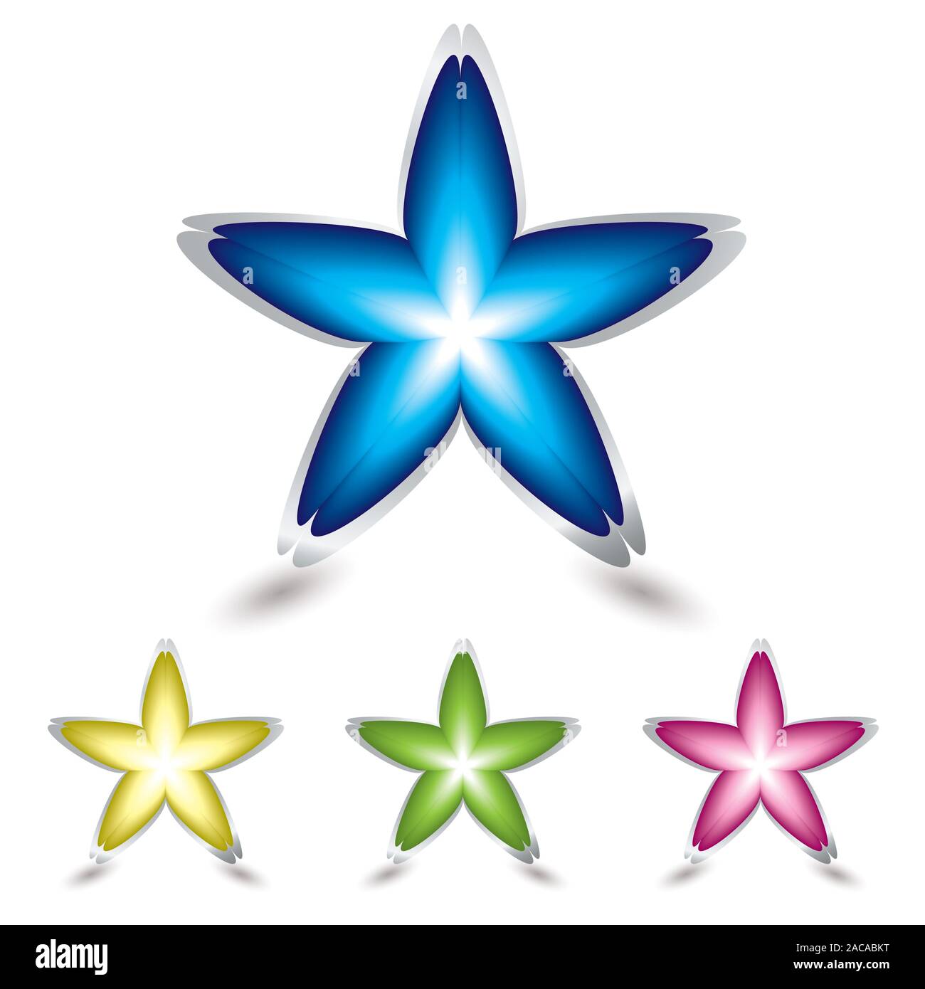 Star Blume Symbol Stockfoto