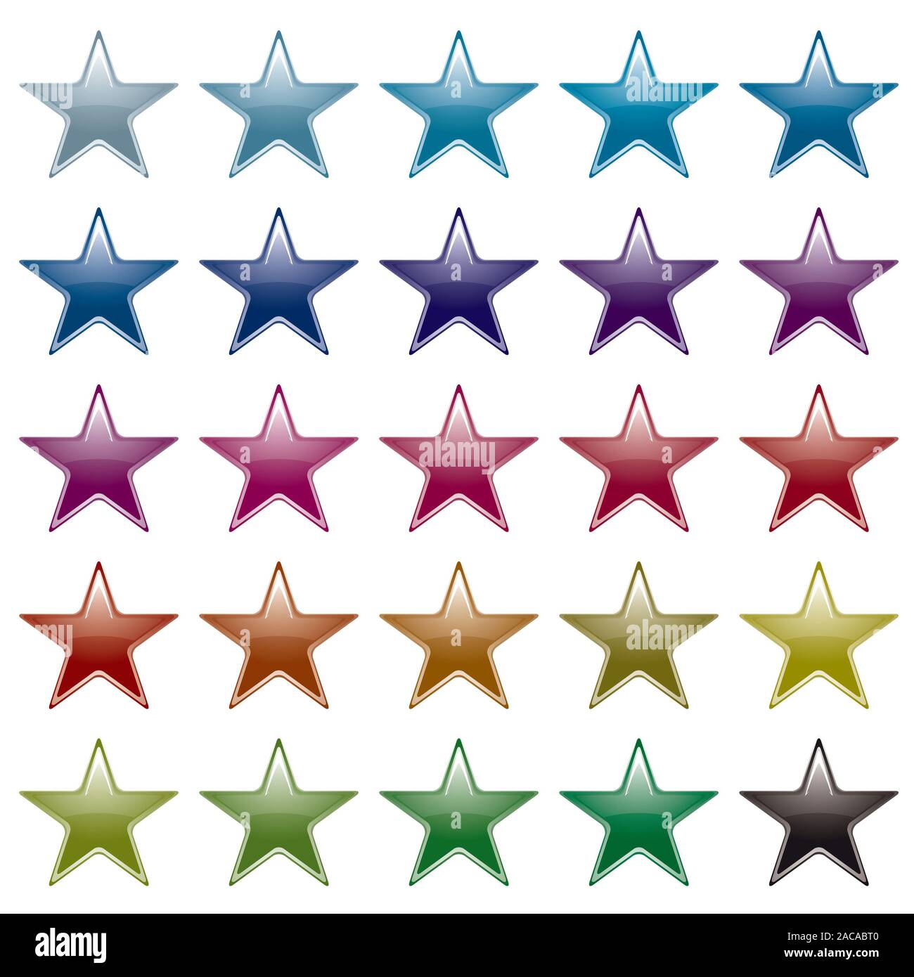 Star rainbow Variation Stockfoto