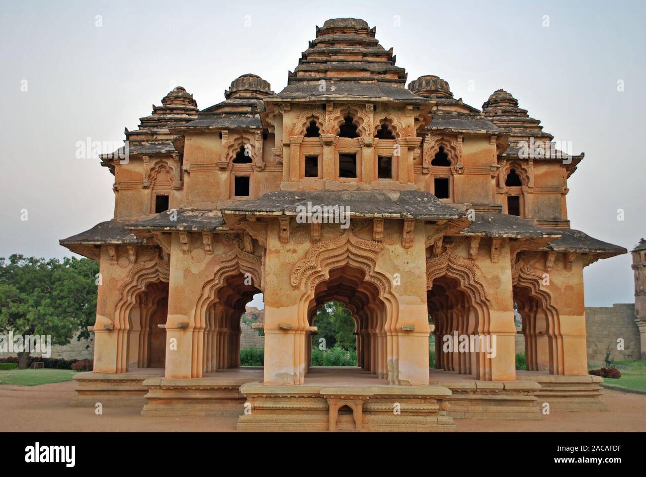 Lotus Mahal in Hampi, Vijayanaghar, Süd Indien, Asien Stockfoto