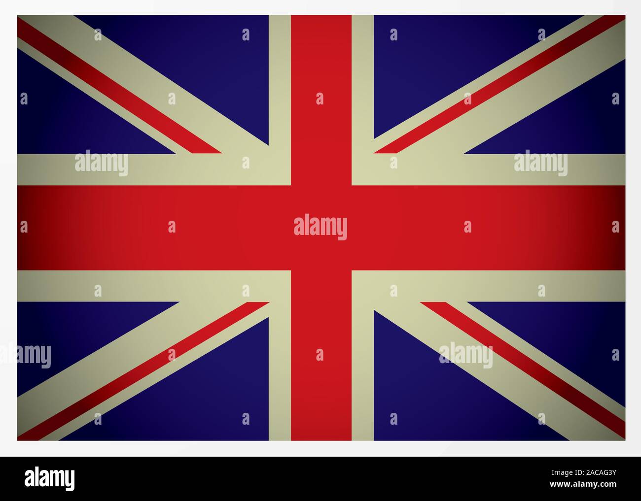 Gealterte Britische Flagge Stockfoto