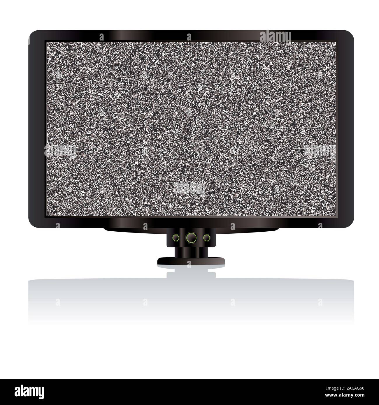 LCD-tv Statische Stockfoto