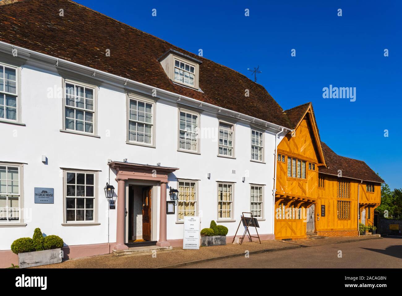 England, Suffolk, Lavenham, das Great House Hotel Stockfoto