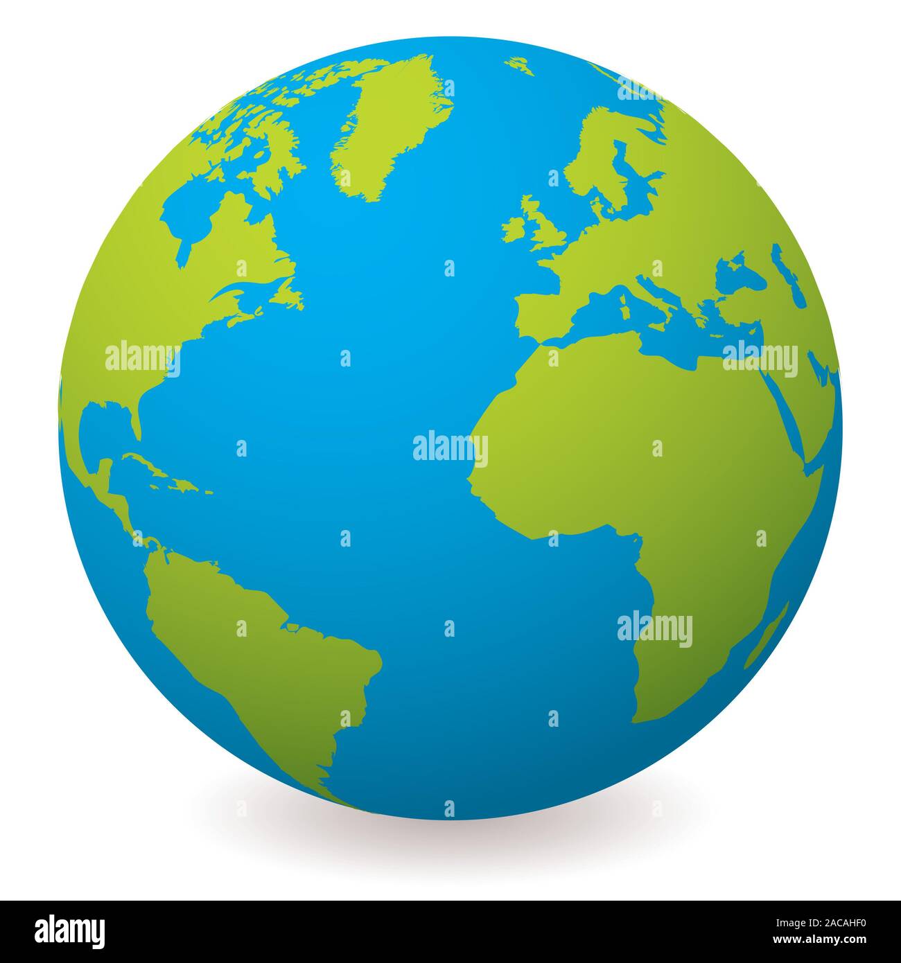 Natürliche Erde Globus Stockfoto