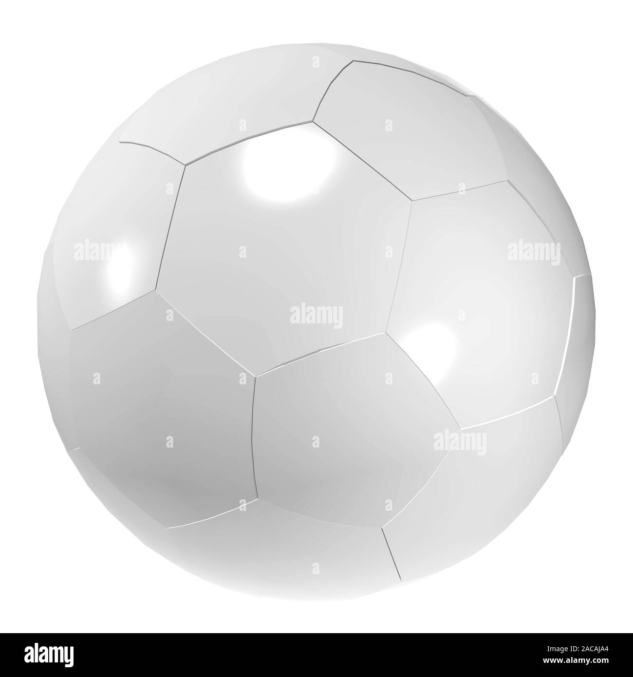 Weiß Fußball Stockfoto