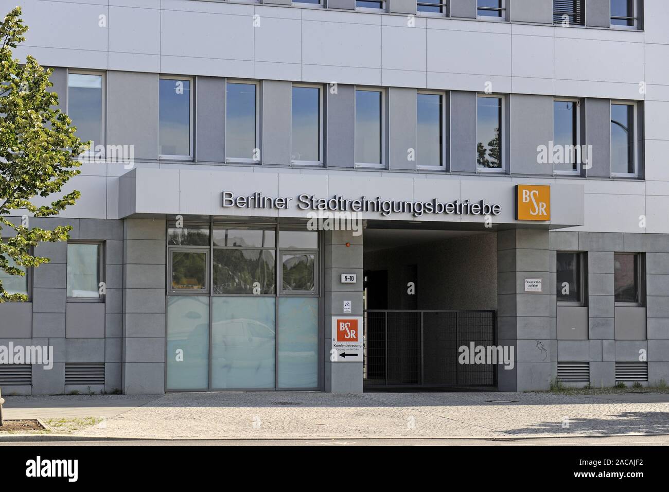 Hauptsitz der Berliner Stadtreinigungsbetriebe BSR Stockfoto